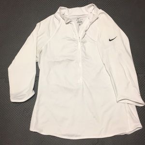 White nike 1/4 zip